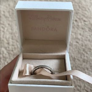 Pandora Sparkles and Hearts Ring